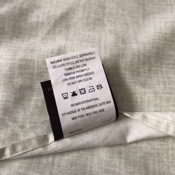 Tommy Bahama Home King Size Pillow Sham‎ Case Green Cream Floral Leaf Print (1) - Picture 9 of 13